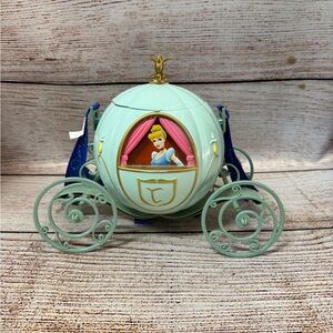 Disneyland Cinderella's Carriage Popcorn Bucket Disney Souvenir With Strap